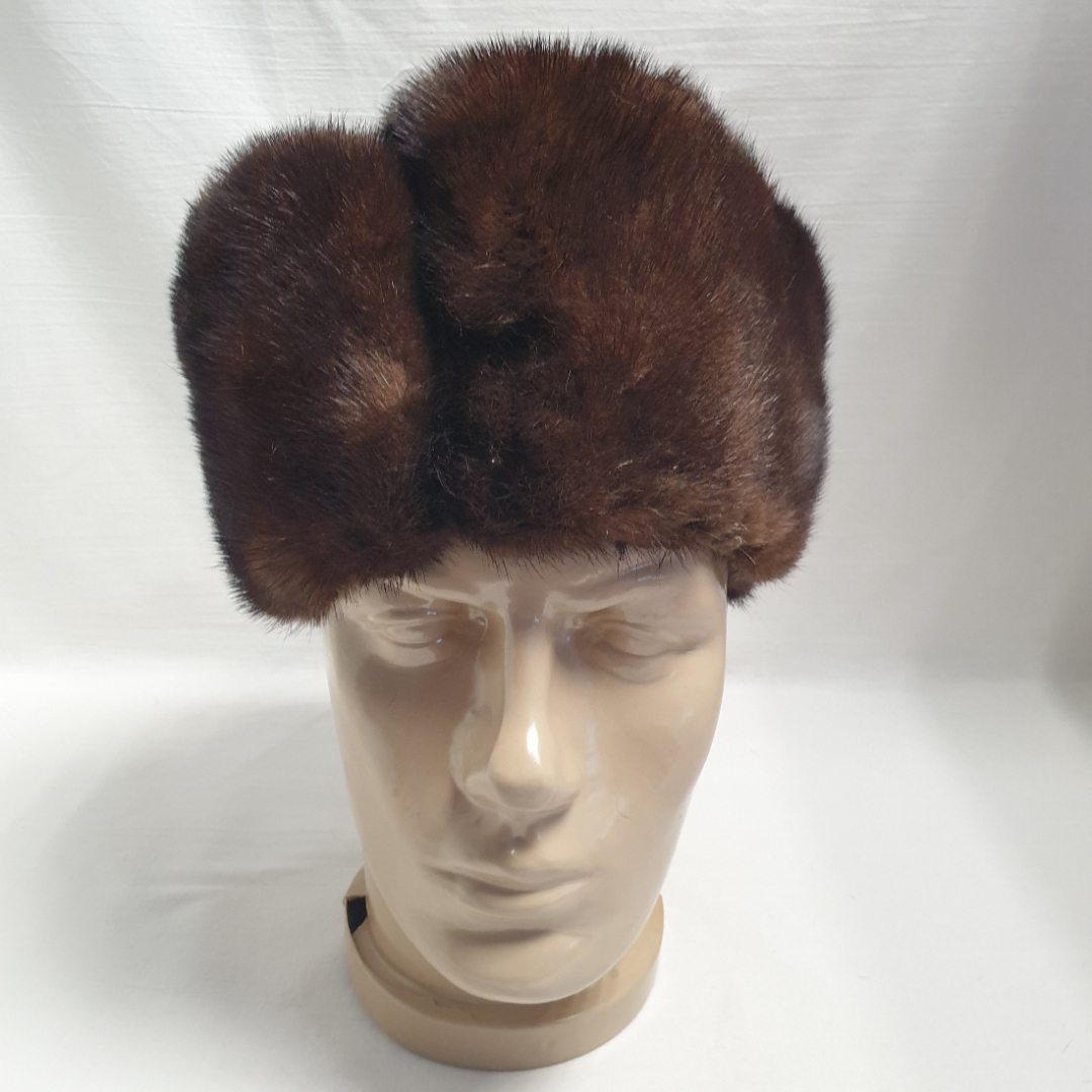 Шапка из натурального меха. Винтаж, СССР.. Картинка 3